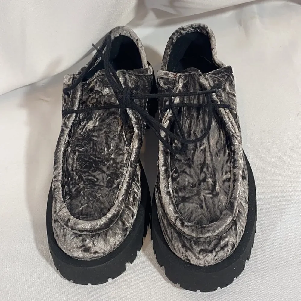 FREE PEOPLE CONVERTIBLE VELVET LOAFER BLACK NEW SIZE 40